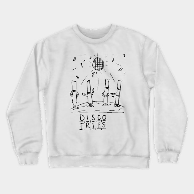 disco fries Crewneck Sweatshirt by hazydoodlez